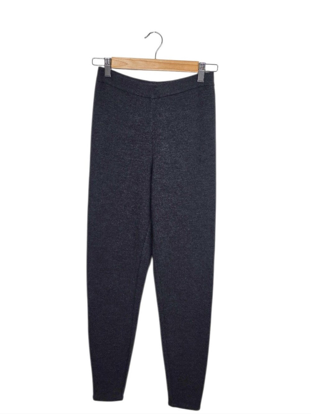 Banana Republic Wool Blend Ribbed Knit Jogger Pull On Pants Heathered Gray Small